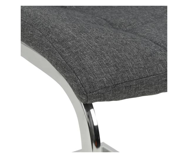 Kuhinjske stolice, 2 kom., tamno siva, tekstil