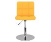 Zakretne kuhinjske stolice, 2 kom., žute, tekstil