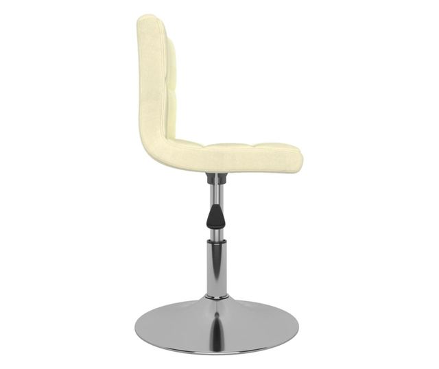 Vrtljiv barski stol, krem barva, blago