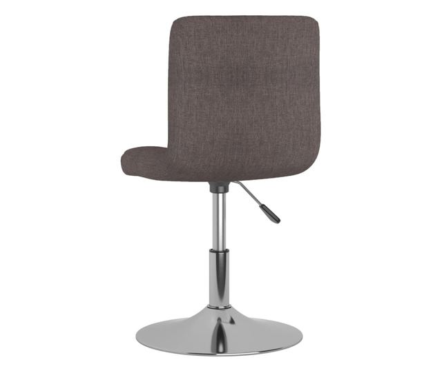 Zakretne stolice za blagovaonicu, 4 kom., sivo taupe, tekstil