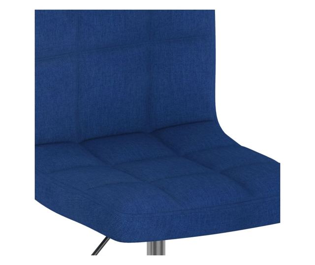 Zakretne kuhinjske stolice, 6 kom., plave, tekstil