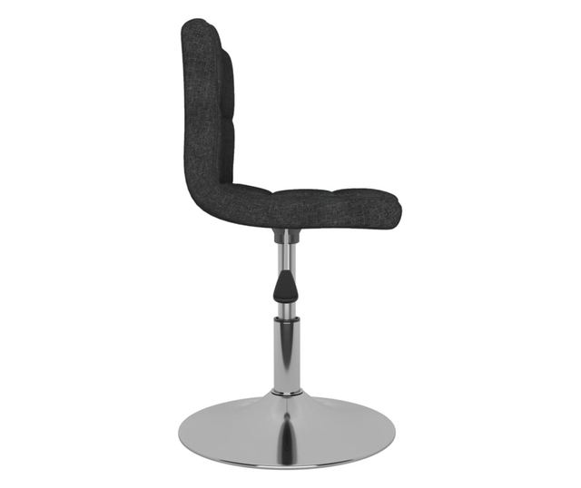 Zakretne kuhinjske stolice, 2 kom., crne, tekstil