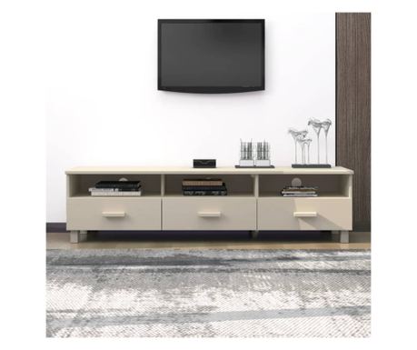 TV komoda, medena rjava, 158x40x40 cm, masivno borovo leso
