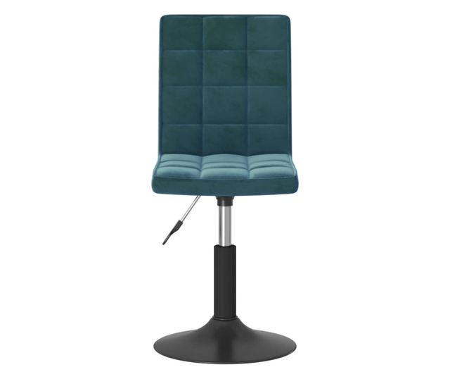 Okretna kuhinjska stolica, 6 kom., plava, baršun