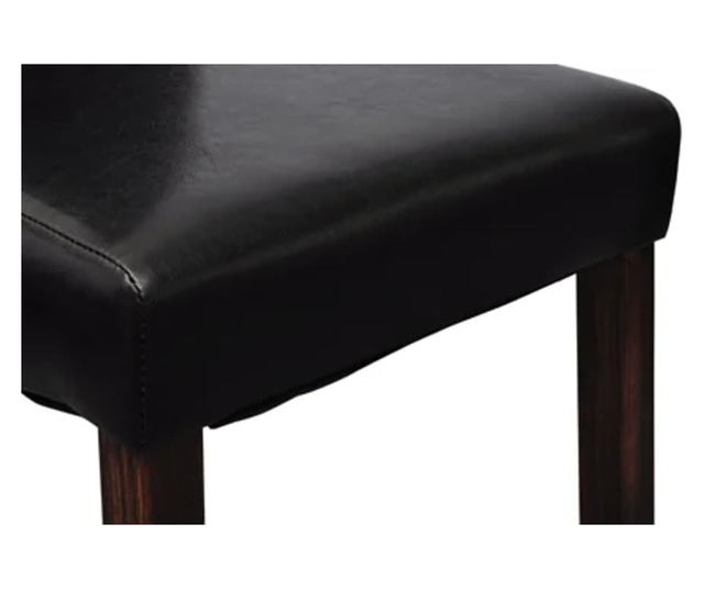 Kuhinjske stolice, 2 kom., crna, umjetna koža