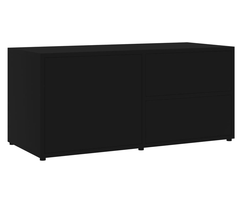 TV ormarić crni 80 x 34 x 36 cm od iverice - 3