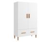 Dulap înalt, alb, 70x31x115 cm, lemn prelucrat