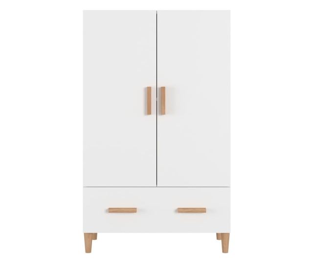 Dulap înalt, alb, 70x31x115 cm, lemn prelucrat