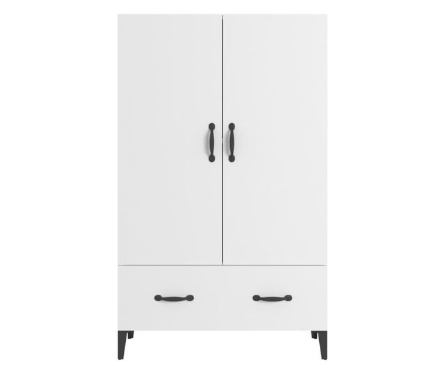 Dulap înalt, alb, 70x31x115 cm, lemn prelucrat