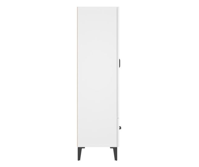 Dulap înalt, alb, 70x31x115 cm, lemn prelucrat