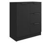 Komoda crna 60 x 30 x 70 cm od konstruiranog drva