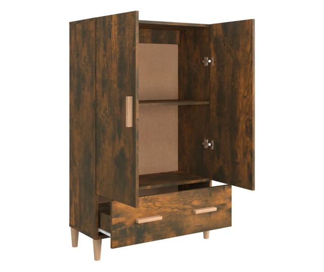 Dulap înalt, stejar fumuriu, 70x31x115 cm, lemn prelucrat