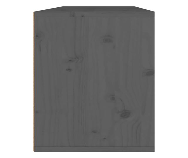 Szafy ścienne, 2 szt., szare, 45x30x35 cm, drewno sosnowe