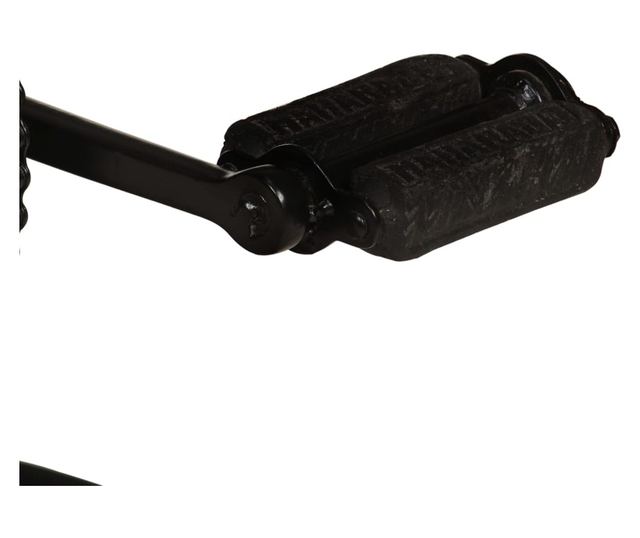 Barski stoli, 2 kosa, črna in rjava, pravo kozje usnje