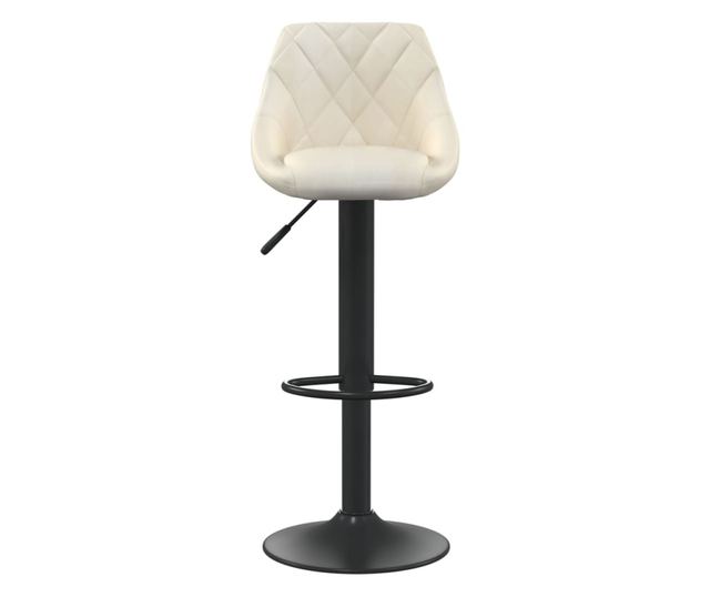 Barski stol, krem barva, žamet