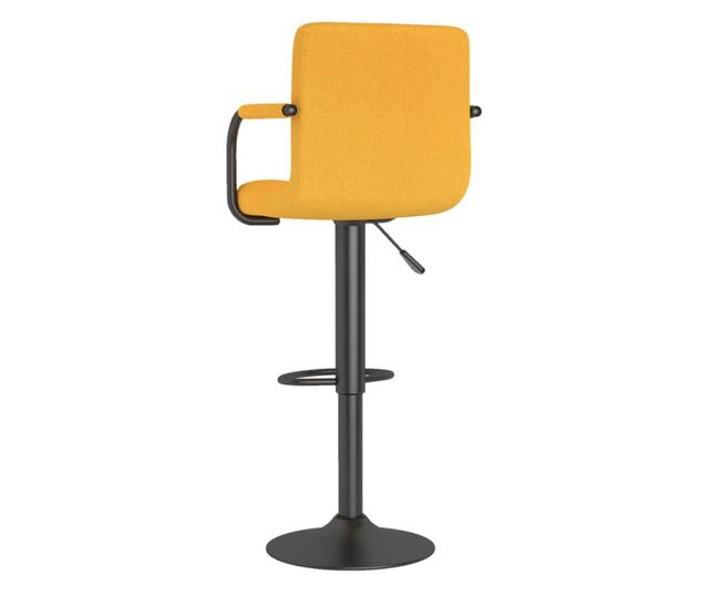 Barski stolčki 2 kosa gorčično rumeno blago