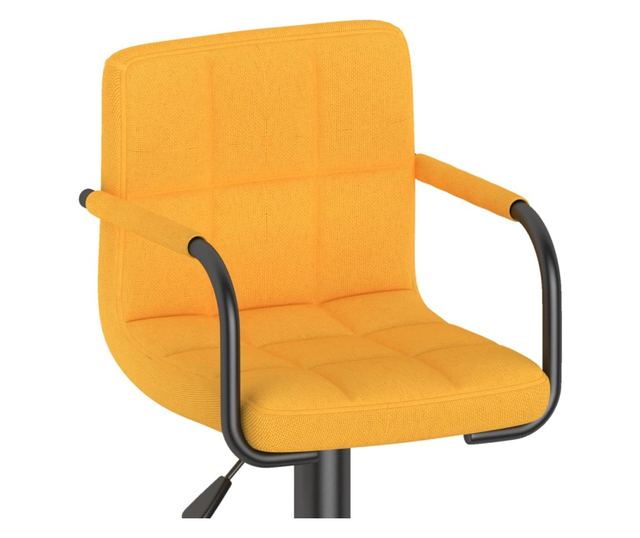 Barski stolčki 2 kosa gorčično rumeno blago