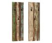Zidna vješalica za kapute, 2 kom., 36x3x110 cm, masivno reciklirano drvo thumbnail 1
