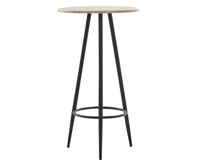 Set bar namještaja, 5 komada, crna, tekstilni materijal