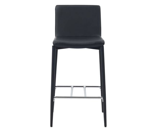 Set barskog namještaja, 3 dijela, crna, umjetna koža