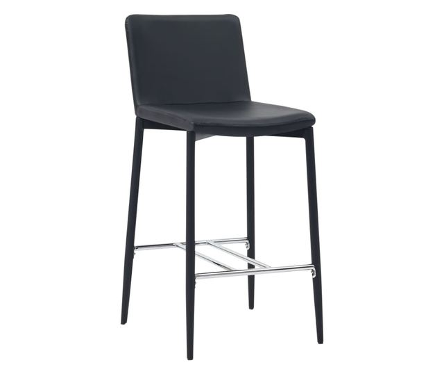 Set barskog namještaja, 3 dijela, crna, umjetna koža