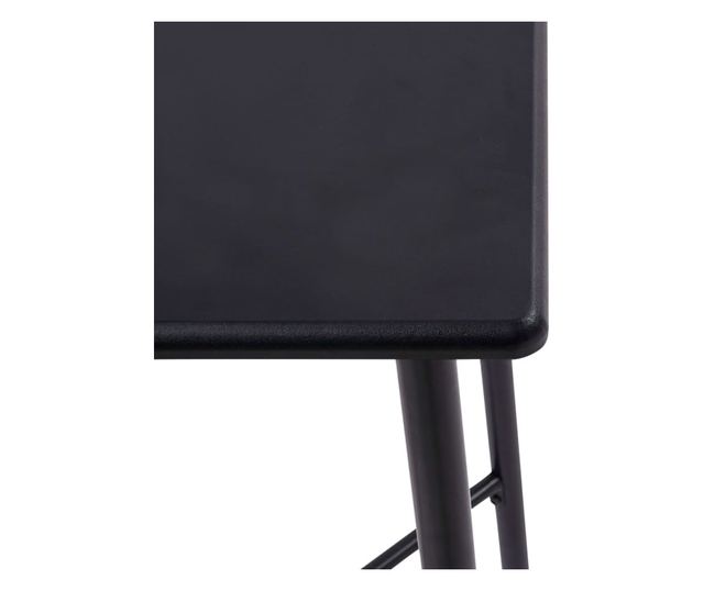 Set barskog namještaja, 3 dijela, crna, umjetna koža