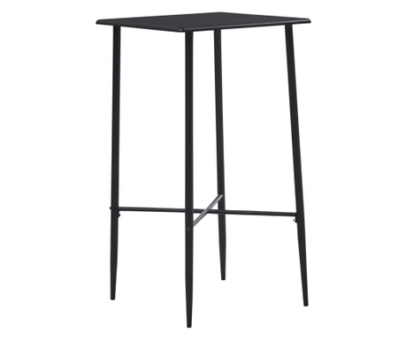 Barska miza črna 60x60x111 cm mediapan
