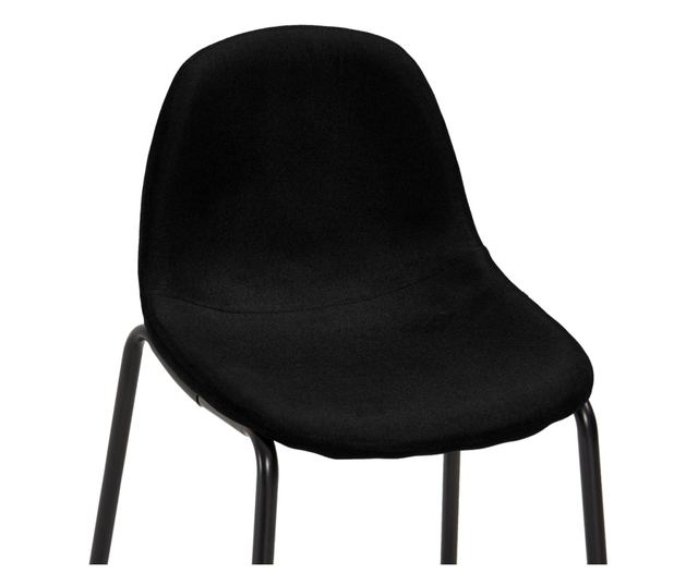 Set bar namještaja, 5 komada, crna, tekstilni materijal