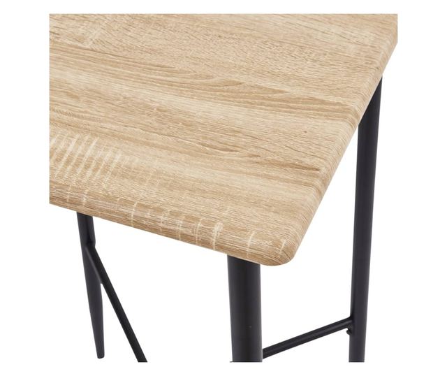 Set bar namještaja, 3 komada, svijetlo siva, tekstilni materijal