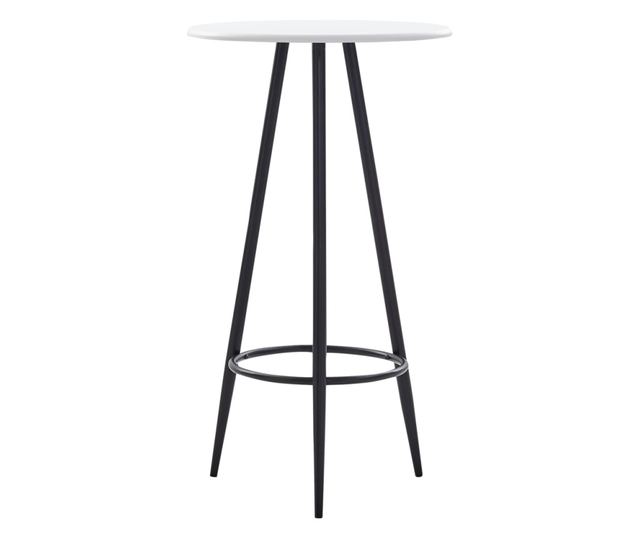 Set barskog namještaja, 3 dijela, crna, plastika