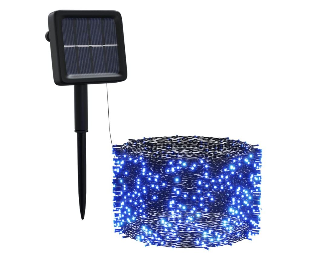 Lampki Solarne Bajkowe 5 szt. 5x200LED Niebieskie Wewnętrzne/Zewnętrzne - 3