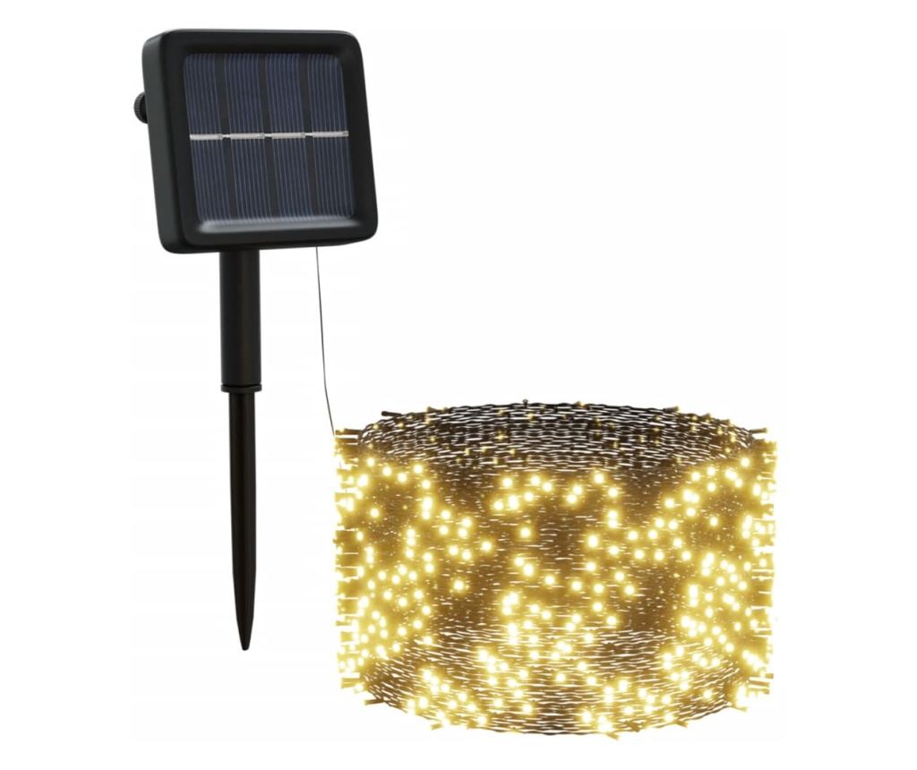 Solarna LED lampica 5x200 toplo bijela unutarnja/vanjska - 3