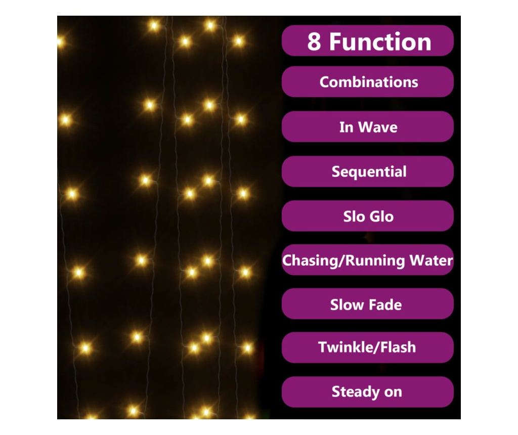 Solarna LED lampica 5x200 toplo bijela unutarnja/vanjska - 5