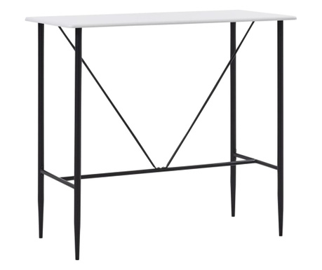Barska miza bela 120x60x110 cm mediapan