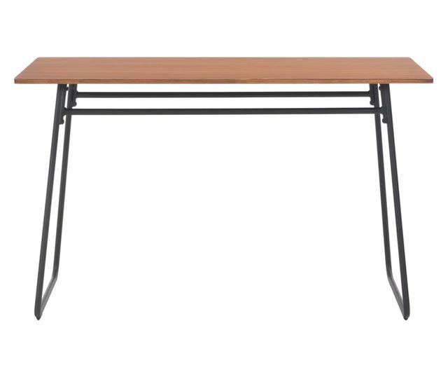 Set namještaja za kuhinju, 5 komada, smeđa, čvrsta šperploča i čelik