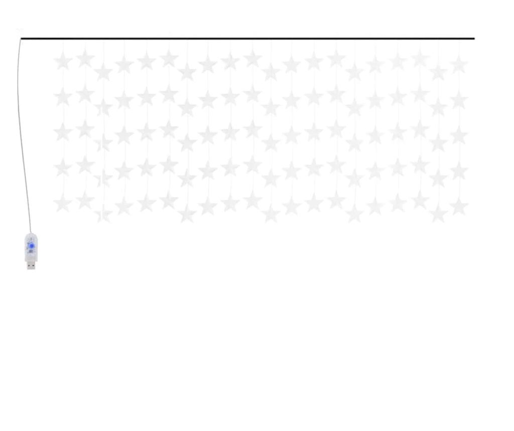 Zvijezda Zavjesa Svjetlosni Nizovi 500 Toplih Bijelih LED Svjetala 8 Funkcija - 2