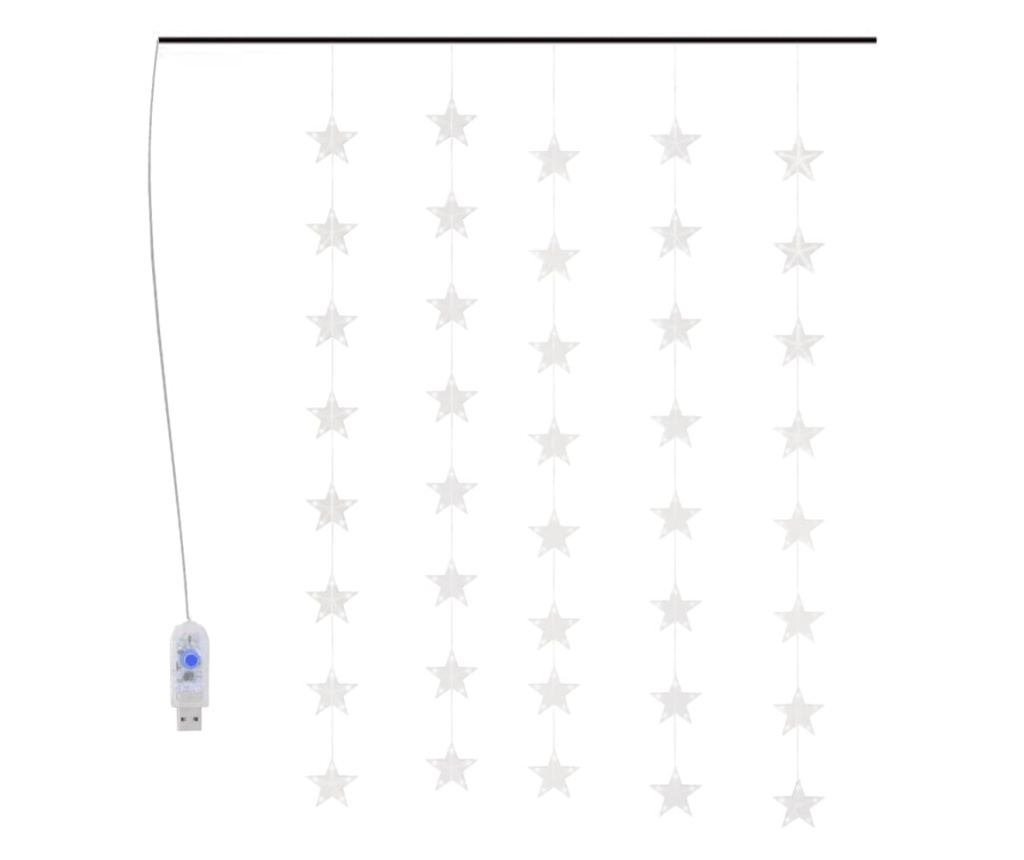 Instalacija svjetla tip zavjese zvijezde 200 LED višebojna 8 funkcija - 2