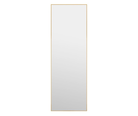 Ogledalo za vrata zlatno 40 x 100 cm od stakla i aluminija