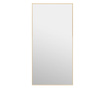 Ogledalo za vrata zlatno 50 x 100 cm od stakla i aluminija