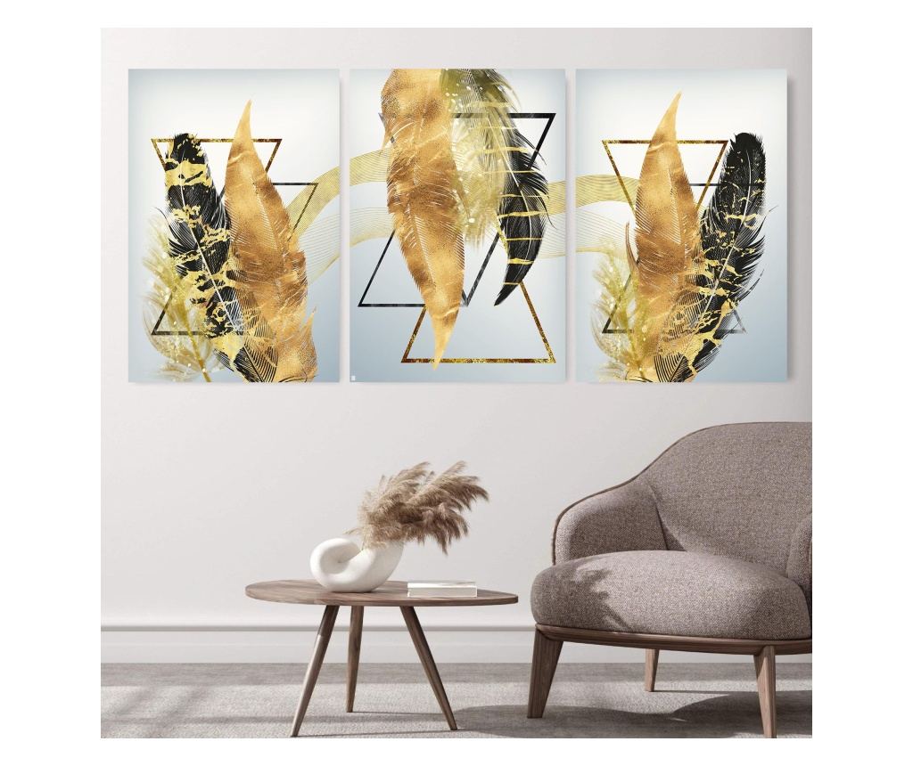 Set Tablouri Multicanvas 3 piese Tablou Canvas 140 x 270 cm - Vivre