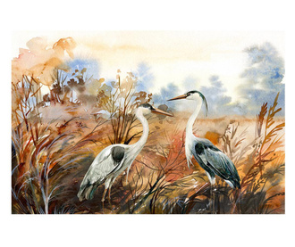 Картина на платно, Autumn Crane, 20x30cm
