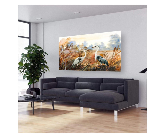 Картина на платно, Autumn Crane, 20x30cm