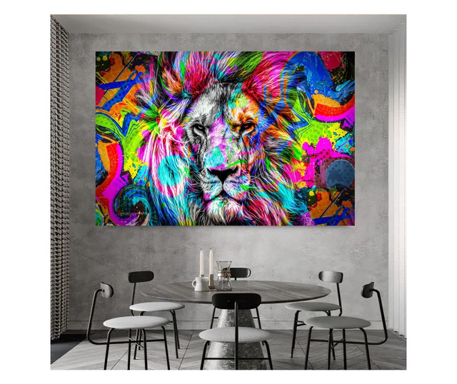 Картина на платно, Angry Lion, 30x50cm