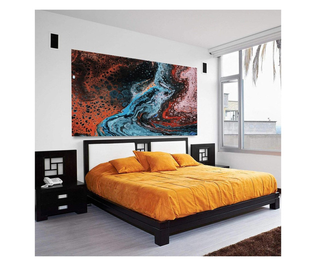 Картина на платно, Abstract Turqoise Colors, 30x50cm