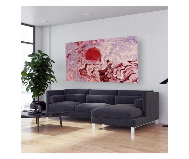 Картина на платно, Abstract Red Circle, 20x30cm