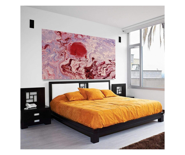 Картина на платно, Abstract Red Circle, 50x70cm