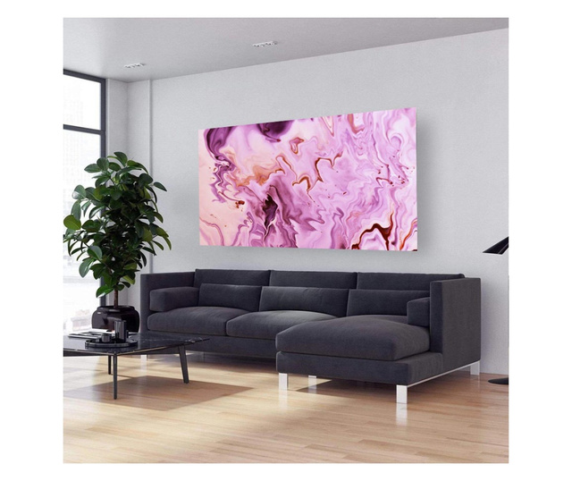 Картина на платно, Abstract Pink Smoke, 50x70cm