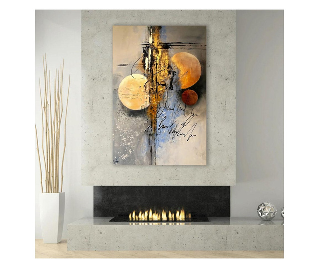 Картина на платно, Abstract Moons, 20x30cm