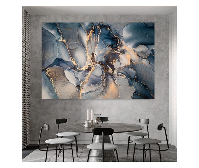 Картина на платно, Abstract Marble Storm, 30x50cm