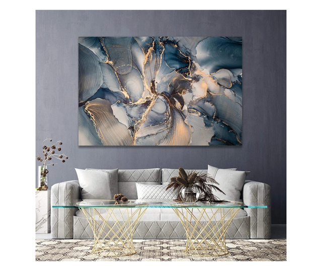 Картина на платно, Abstract Marble Storm, 30x50cm